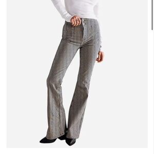 Free People Jayde Railroad Flare pants size 25